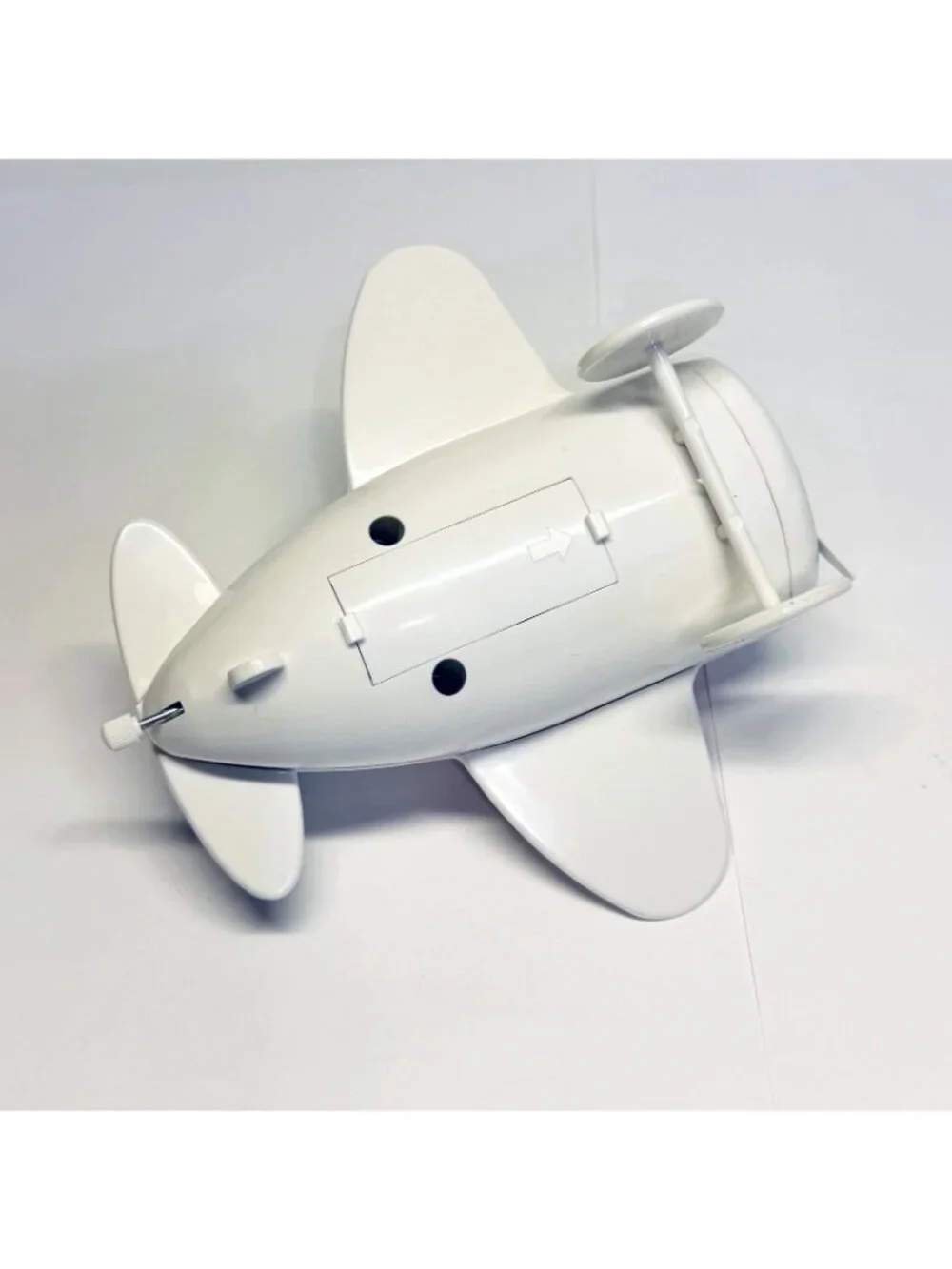 United Airlines VTG  Airplane Desk Alarm Clock Works Propeller Moves